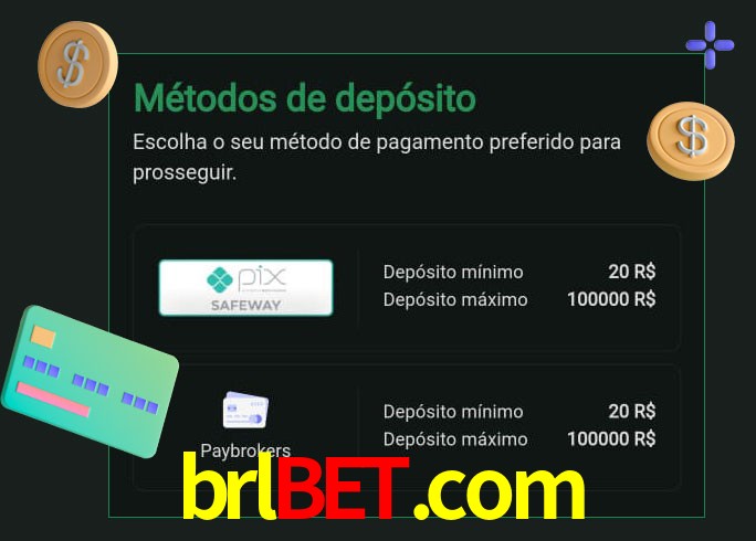 O cassino brlbet.com oferece uma grande variedade de métodos de pagamento